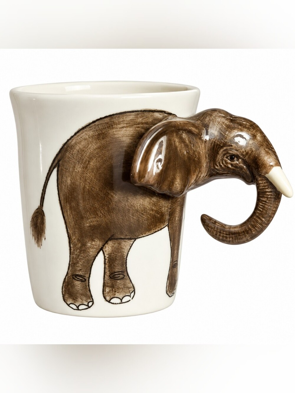 Hand Painted Elephant Mug Thailand